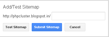 Sitemap for blogger - PHPCluster