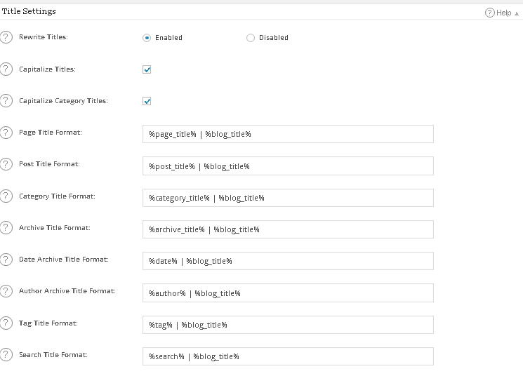 Title Setting – PHPCluster