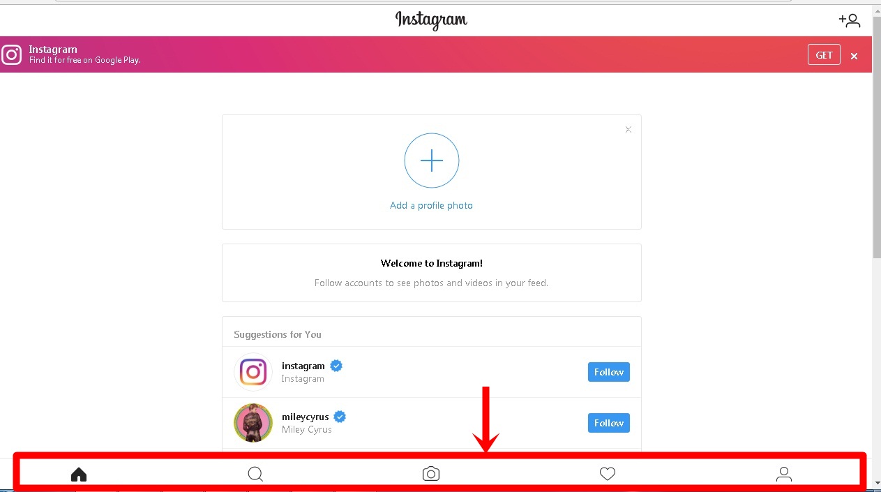 Use Instagram on PC