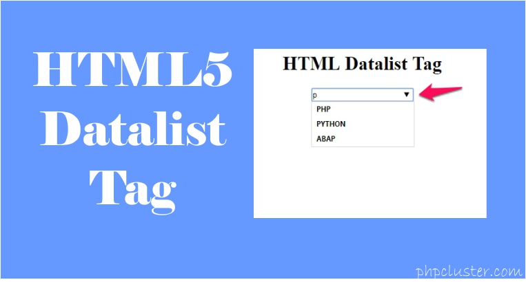 HTML Dropdown List With Text Input - Datalist